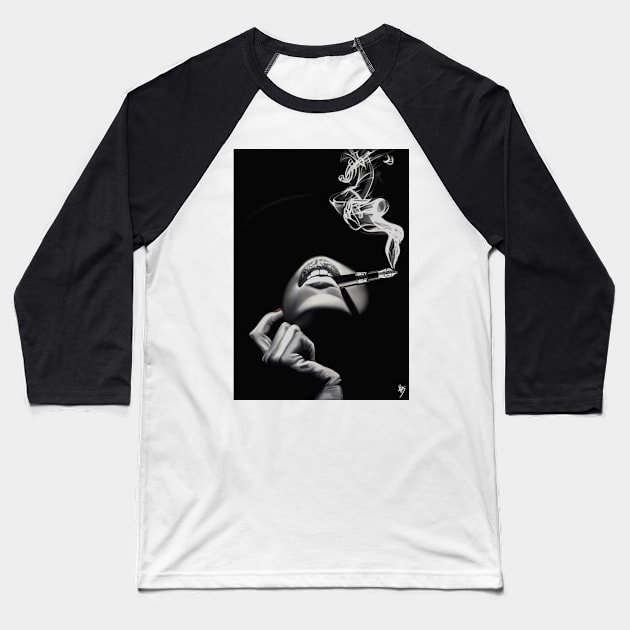 Inhale Creativity, Exhale Art Baseball T-Shirt by KayyArkham